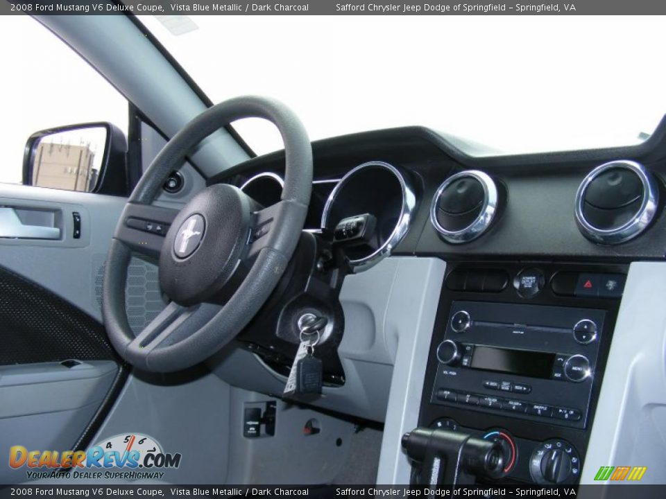 2008 Ford Mustang V6 Deluxe Coupe Vista Blue Metallic / Dark Charcoal Photo #17