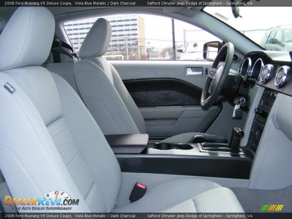 2008 Ford Mustang V6 Deluxe Coupe Vista Blue Metallic / Dark Charcoal Photo #18