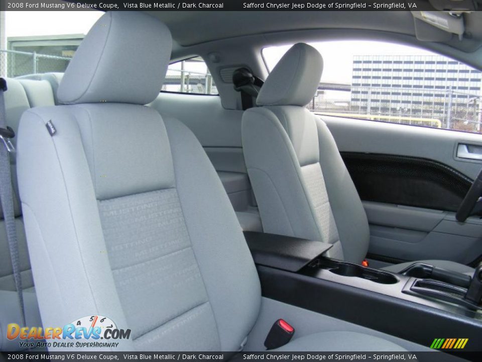 2008 Ford Mustang V6 Deluxe Coupe Vista Blue Metallic / Dark Charcoal Photo #19