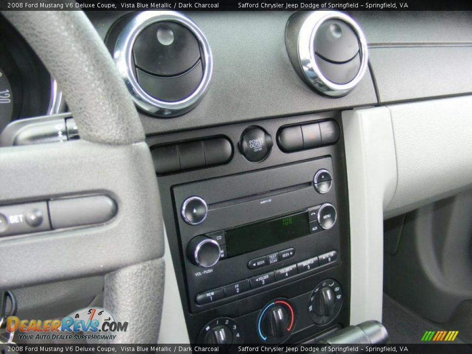 2008 Ford Mustang V6 Deluxe Coupe Vista Blue Metallic / Dark Charcoal Photo #21