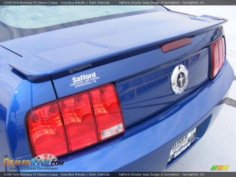 2008 Ford Mustang V6 Deluxe Coupe Vista Blue Metallic / Dark Charcoal Photo #26