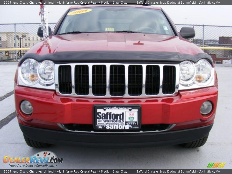 2005 Jeep Grand Cherokee Limited 4x4 Inferno Red Crystal Pearl / Medium Slate Gray Photo #2