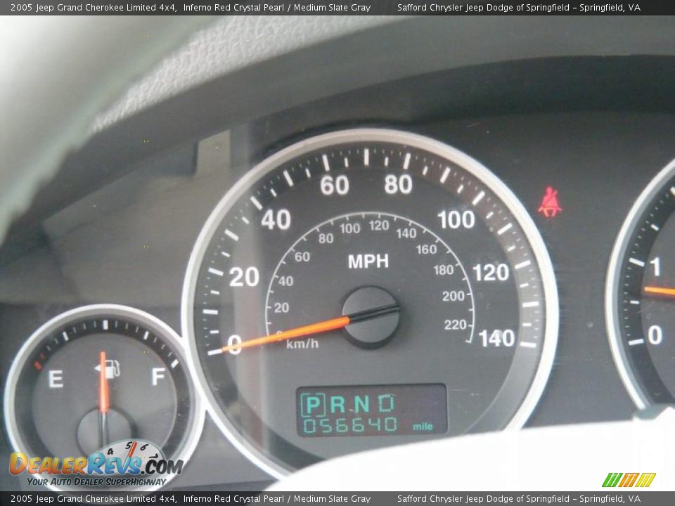 2005 Jeep Grand Cherokee Limited 4x4 Inferno Red Crystal Pearl / Medium Slate Gray Photo #9