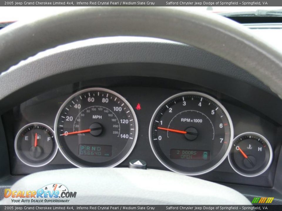 2005 Jeep Grand Cherokee Limited 4x4 Inferno Red Crystal Pearl / Medium Slate Gray Photo #10