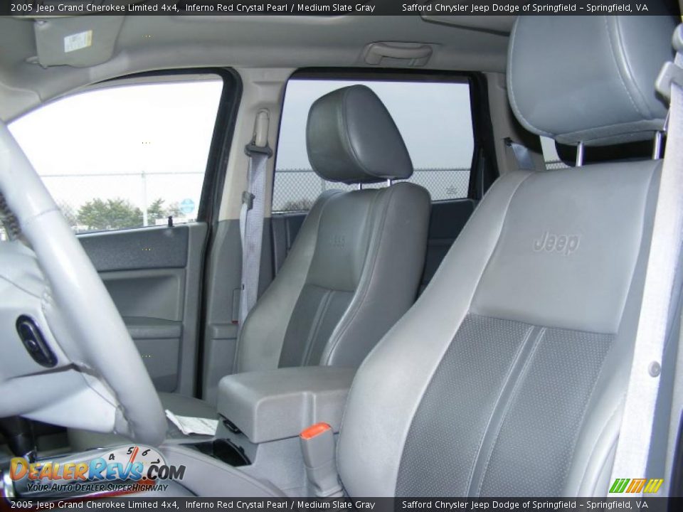 2005 Jeep Grand Cherokee Limited 4x4 Inferno Red Crystal Pearl / Medium Slate Gray Photo #15