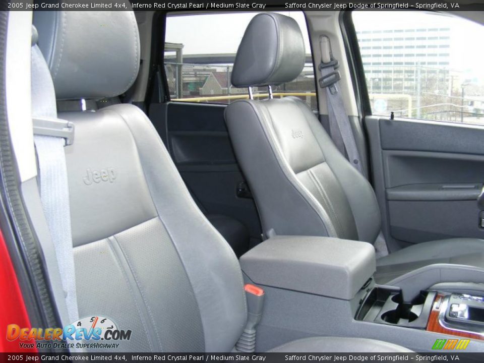 2005 Jeep Grand Cherokee Limited 4x4 Inferno Red Crystal Pearl / Medium Slate Gray Photo #22
