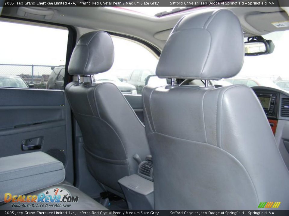 2005 Jeep Grand Cherokee Limited 4x4 Inferno Red Crystal Pearl / Medium Slate Gray Photo #23