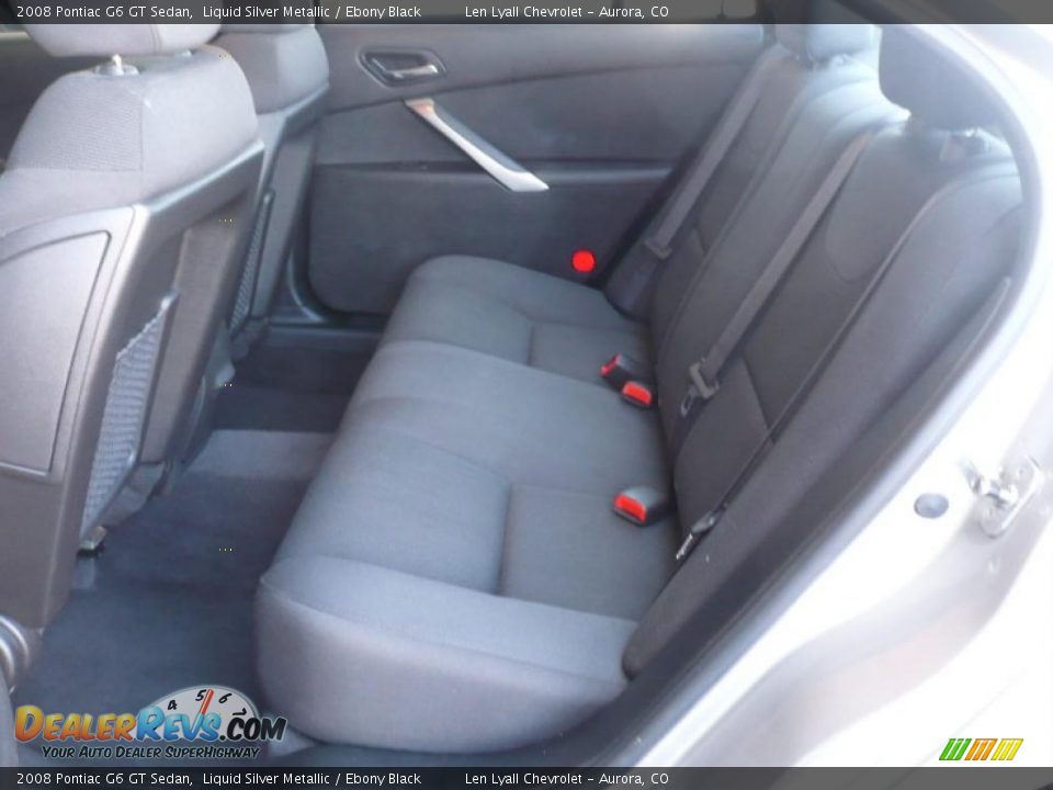 2008 Pontiac G6 GT Sedan Liquid Silver Metallic / Ebony Black Photo #10