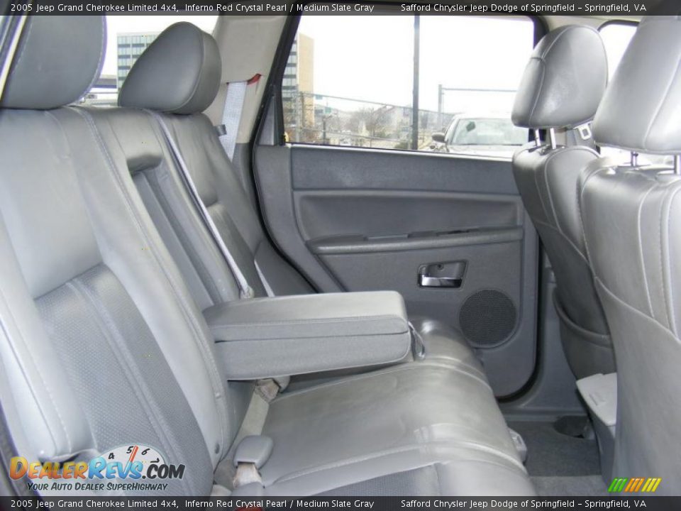 2005 Jeep Grand Cherokee Limited 4x4 Inferno Red Crystal Pearl / Medium Slate Gray Photo #24