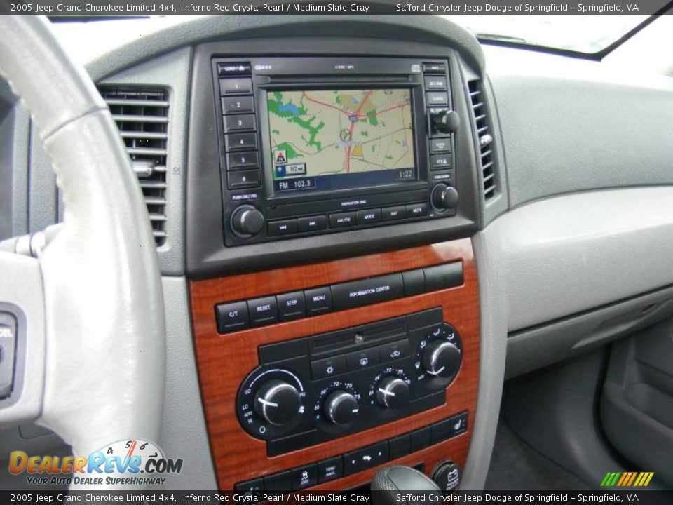 2005 Jeep Grand Cherokee Limited 4x4 Inferno Red Crystal Pearl / Medium Slate Gray Photo #26