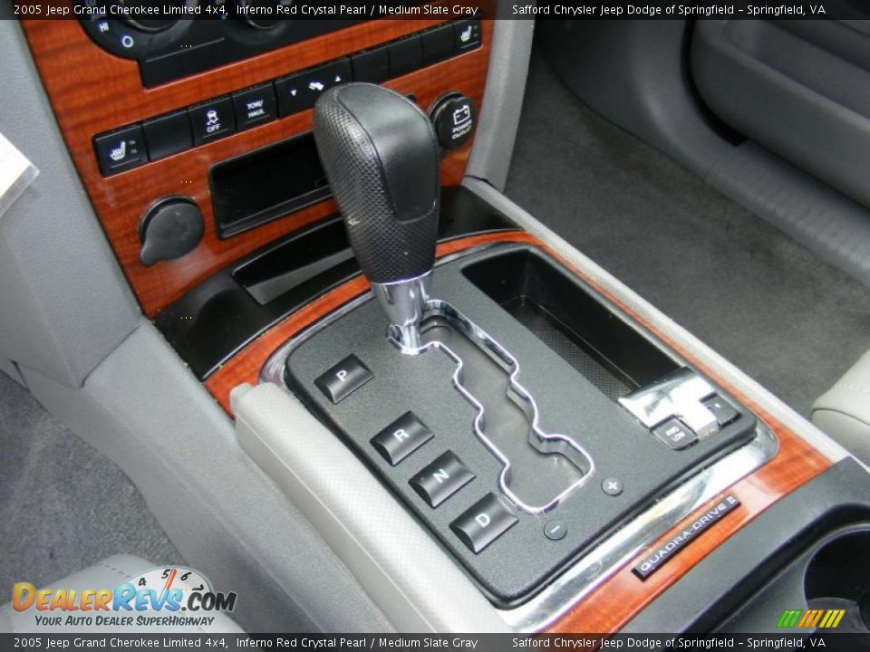 2005 Jeep Grand Cherokee Limited 4x4 Inferno Red Crystal Pearl / Medium Slate Gray Photo #27
