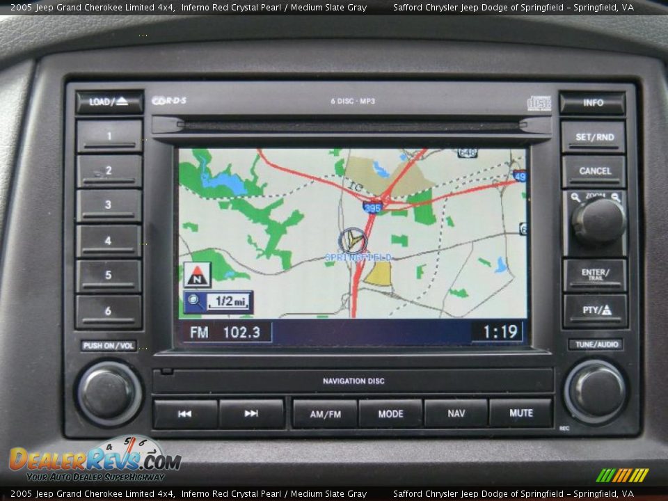 2005 Jeep Grand Cherokee Limited 4x4 Inferno Red Crystal Pearl / Medium Slate Gray Photo #29