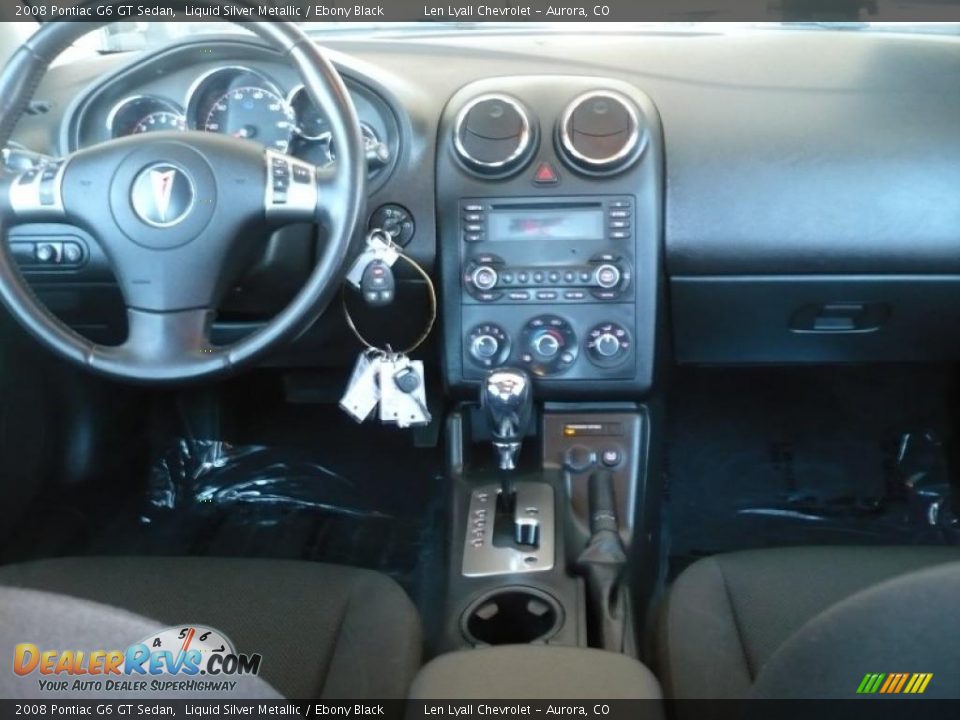 2008 Pontiac G6 GT Sedan Liquid Silver Metallic / Ebony Black Photo #16