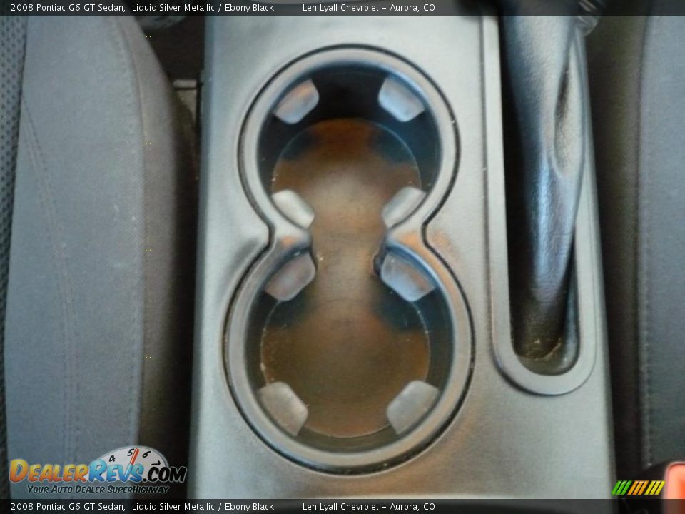 2008 Pontiac G6 GT Sedan Liquid Silver Metallic / Ebony Black Photo #18