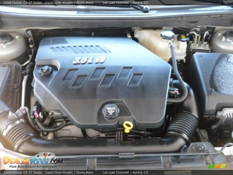 2008 Pontiac G6 GT Sedan Liquid Silver Metallic / Ebony Black Photo #19
