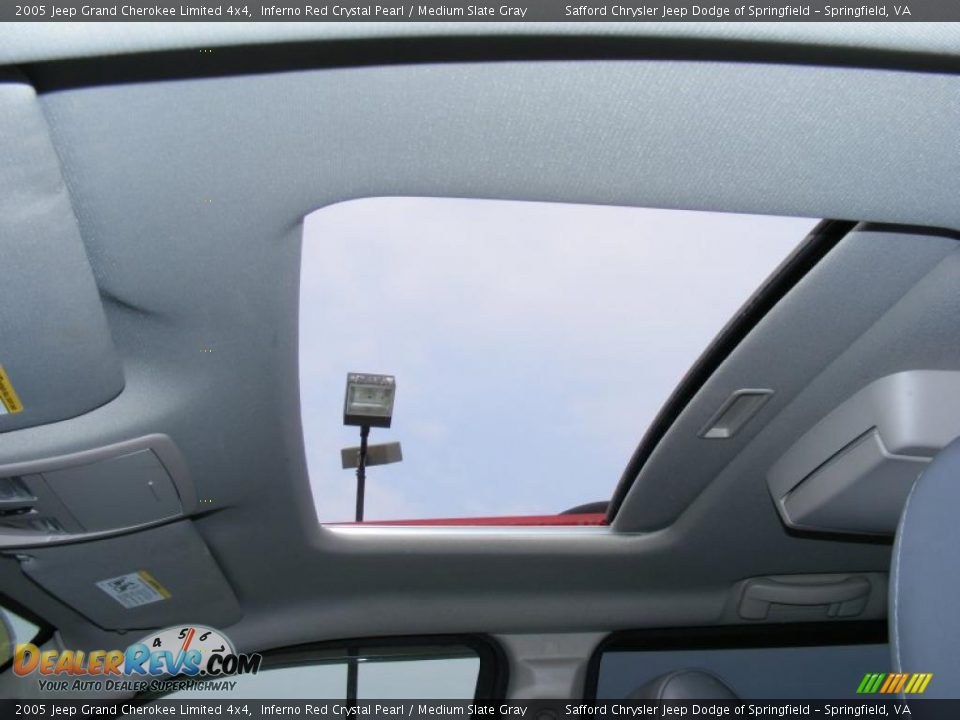 2005 Jeep Grand Cherokee Limited 4x4 Inferno Red Crystal Pearl / Medium Slate Gray Photo #36