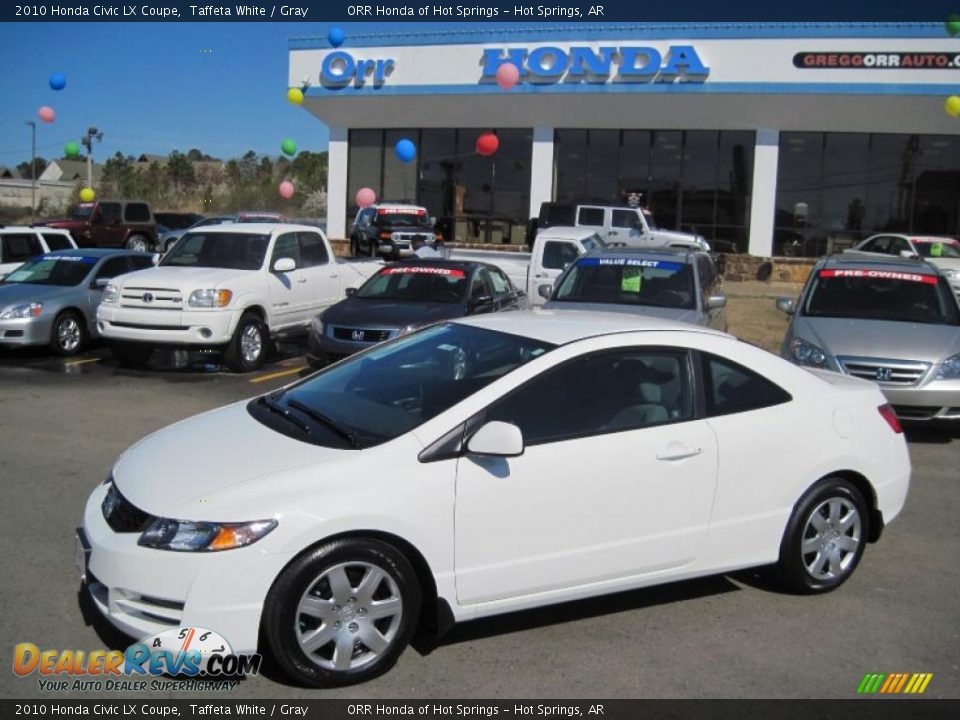 2010 Honda Civic LX Coupe Taffeta White / Gray Photo #1