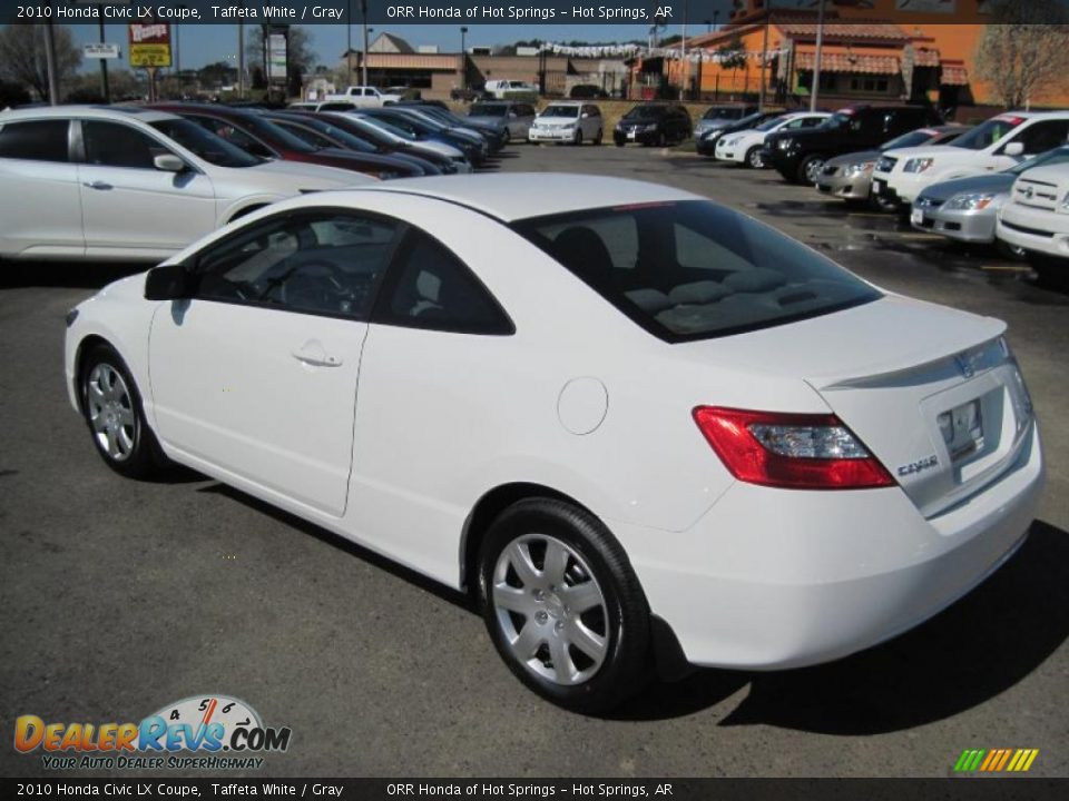 2010 Honda Civic LX Coupe Taffeta White / Gray Photo #3