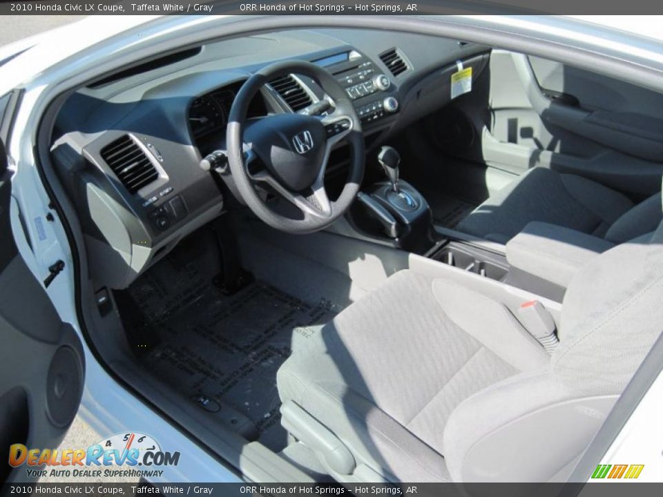 2010 Honda Civic LX Coupe Taffeta White / Gray Photo #5