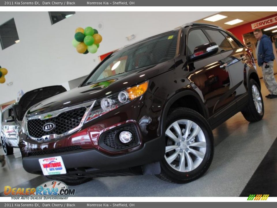 2011 Kia Sorento EX Dark Cherry / Black Photo #2