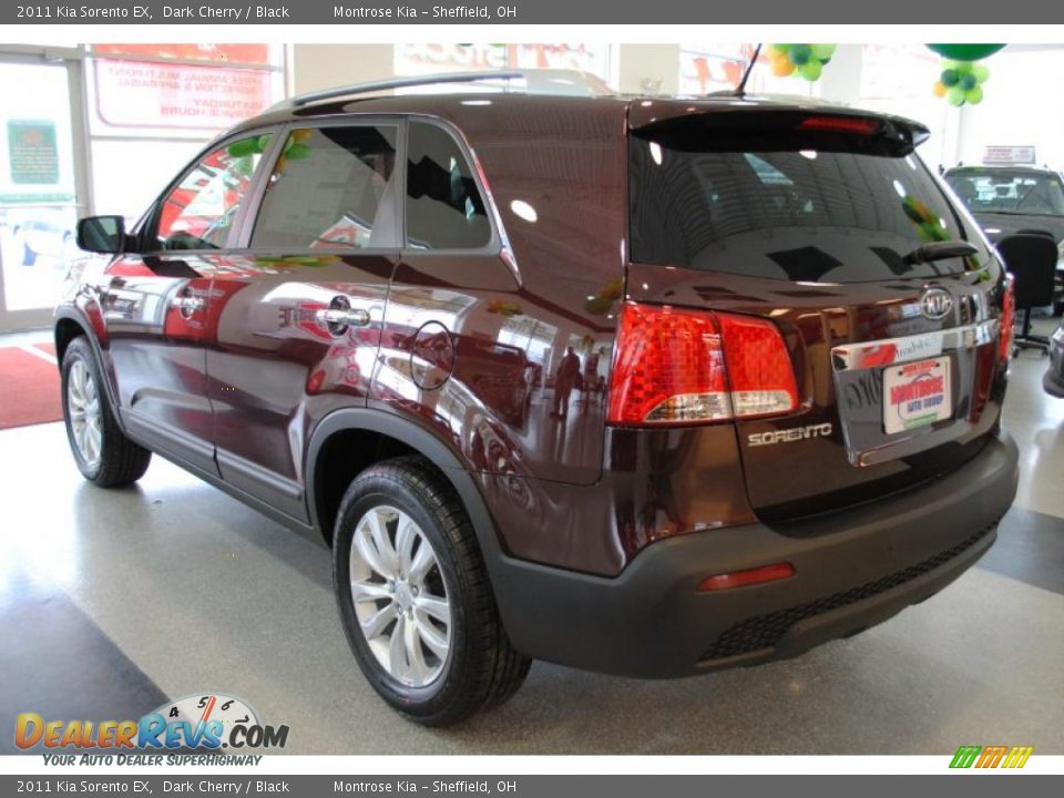 2011 Kia Sorento EX Dark Cherry / Black Photo #5
