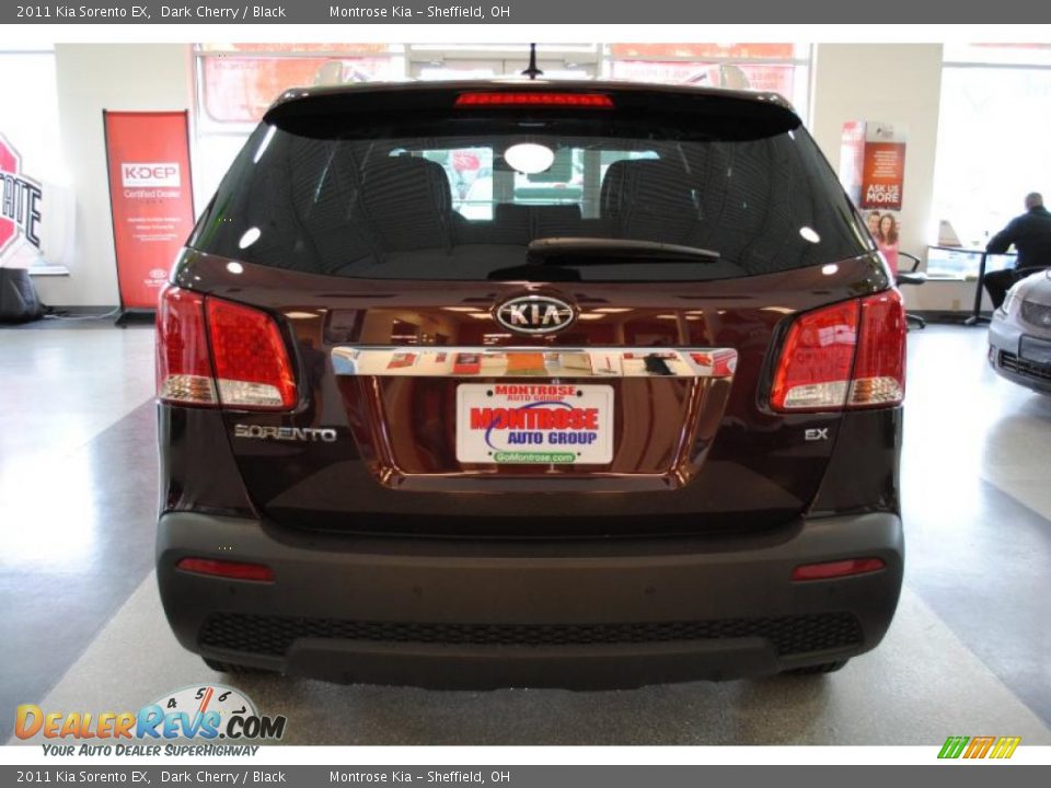 2011 Kia Sorento EX Dark Cherry / Black Photo #6