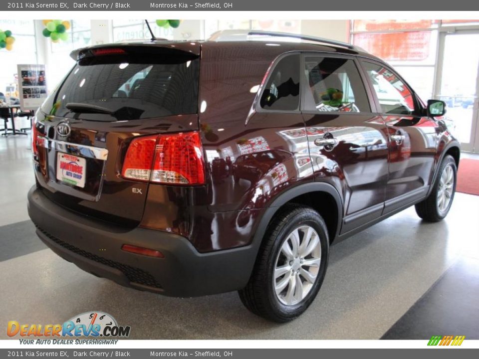 2011 Kia Sorento EX Dark Cherry / Black Photo #8