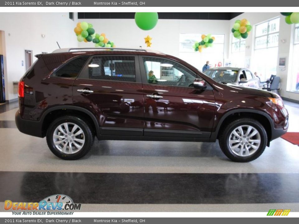 2011 Kia Sorento EX Dark Cherry / Black Photo #9