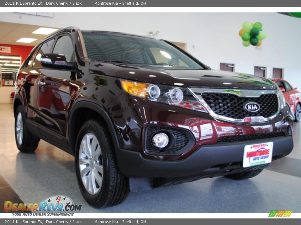 2011 Kia Sorento EX Dark Cherry / Black Photo #10