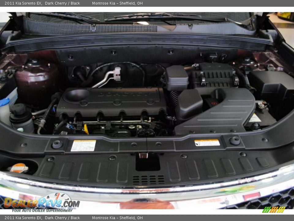 2011 Kia Sorento EX Dark Cherry / Black Photo #24