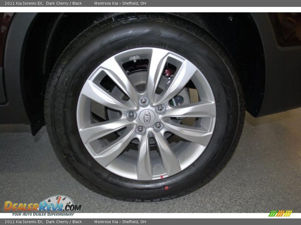 2011 Kia Sorento EX Dark Cherry / Black Photo #30