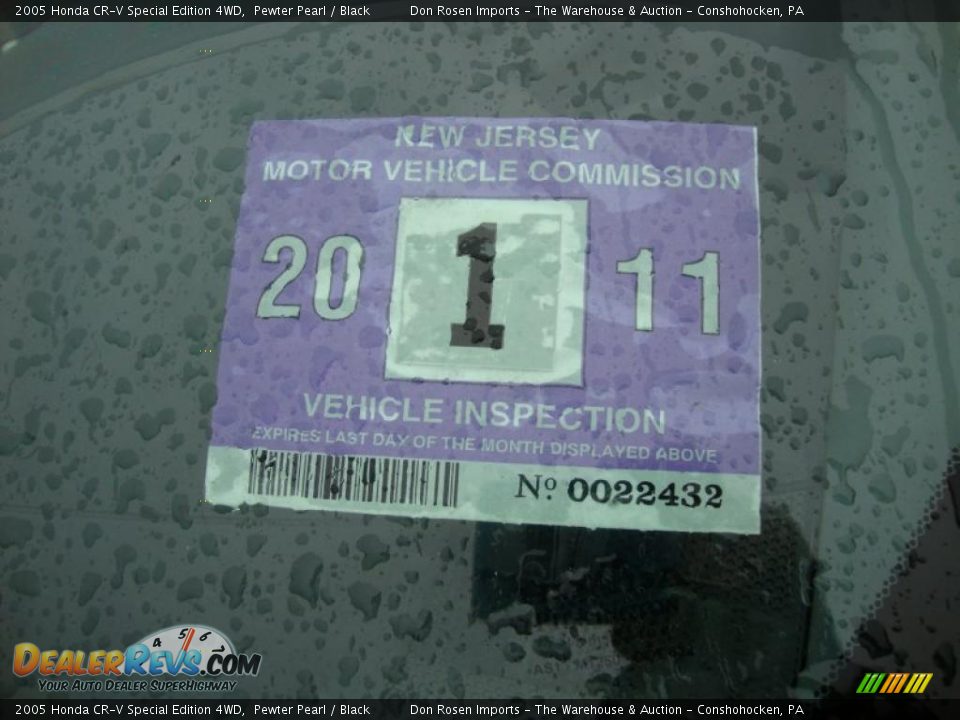 2005 Honda CR-V Special Edition 4WD Pewter Pearl / Black Photo #35