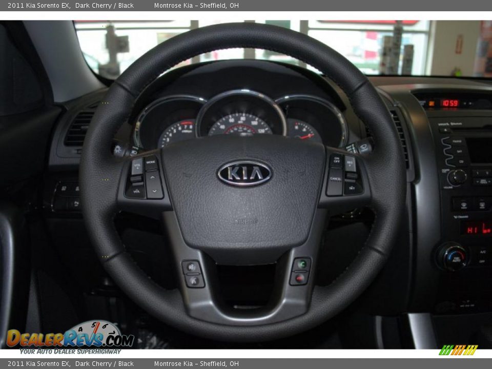2011 Kia Sorento EX Dark Cherry / Black Photo #32