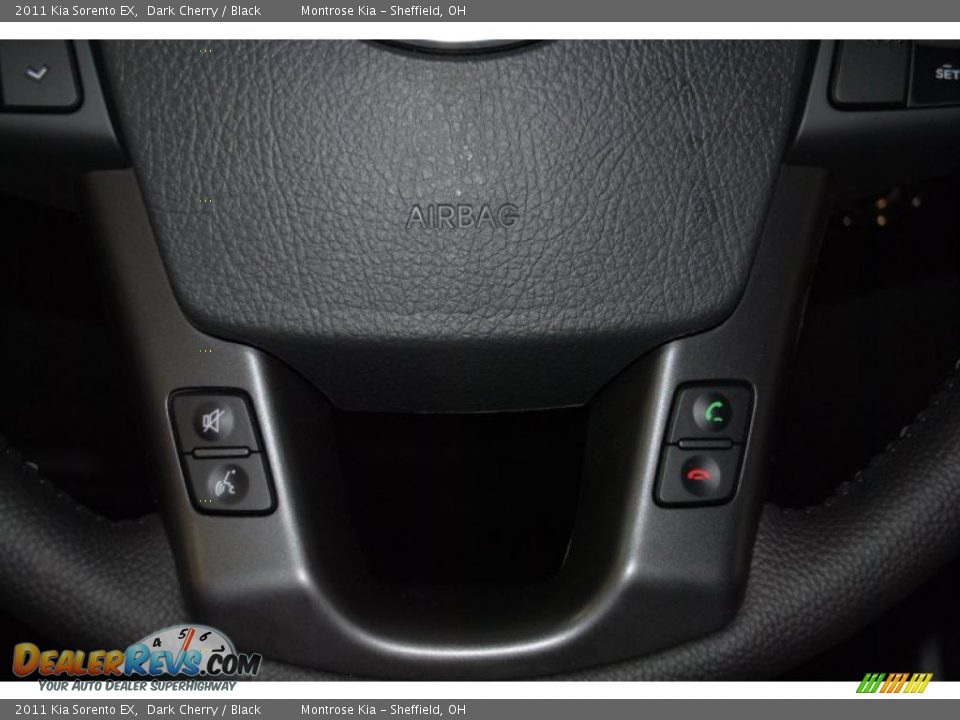 2011 Kia Sorento EX Dark Cherry / Black Photo #35