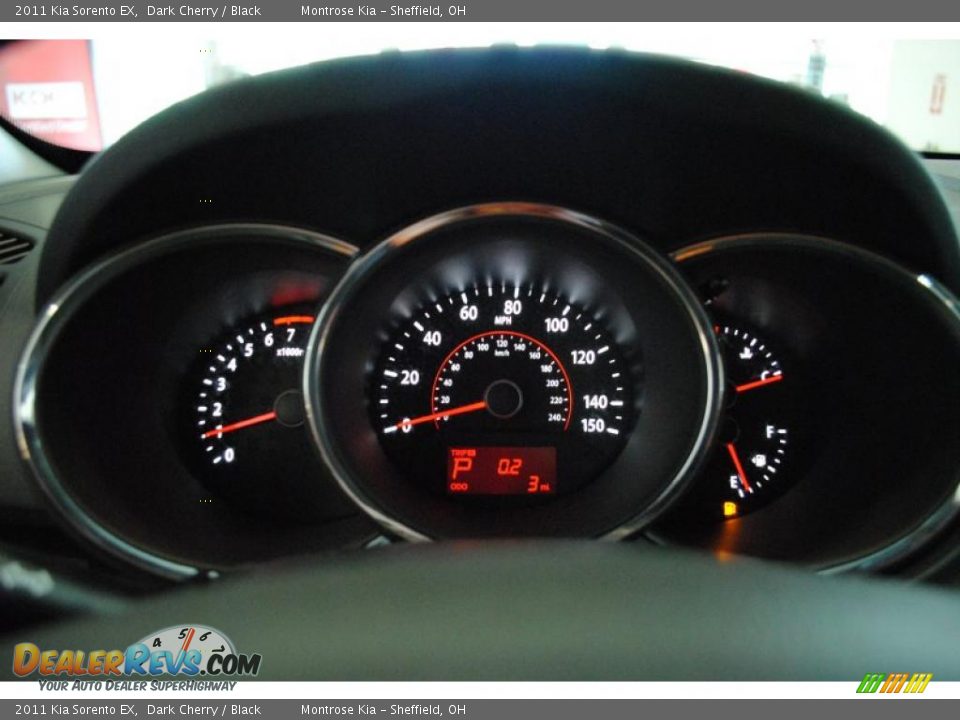 2011 Kia Sorento EX Dark Cherry / Black Photo #36