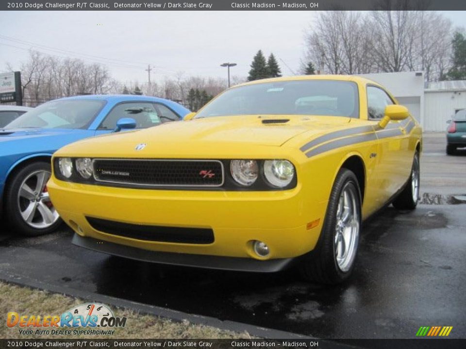 2010 Dodge Challenger R/T Classic Detonator Yellow / Dark Slate Gray Photo #2