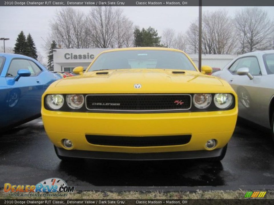 2010 Dodge Challenger R/T Classic Detonator Yellow / Dark Slate Gray Photo #3