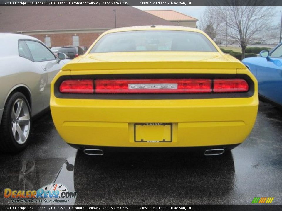 2010 Dodge Challenger R/T Classic Detonator Yellow / Dark Slate Gray Photo #5