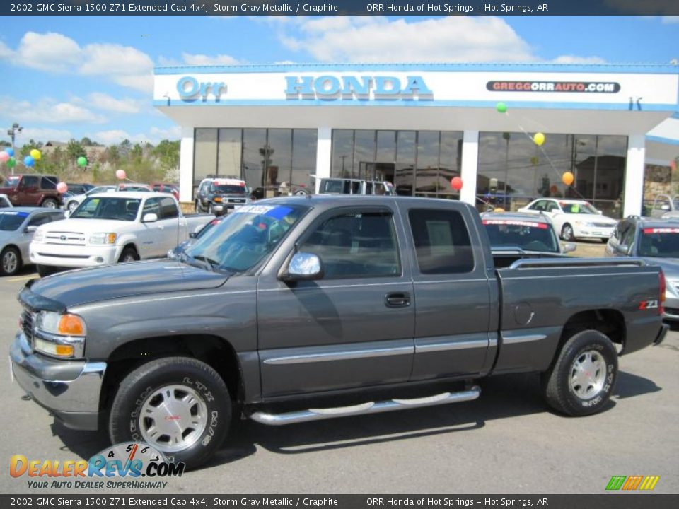 2002 GMC Sierra 1500 Z71 Extended Cab 4x4 Storm Gray Metallic / Graphite Photo #1