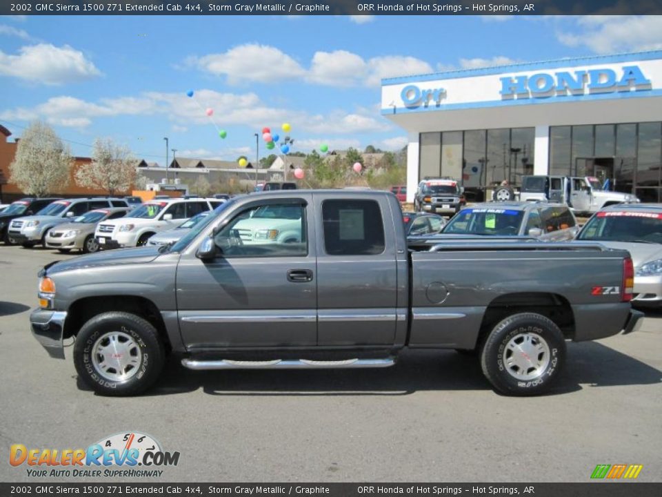 2002 GMC Sierra 1500 Z71 Extended Cab 4x4 Storm Gray Metallic / Graphite Photo #2