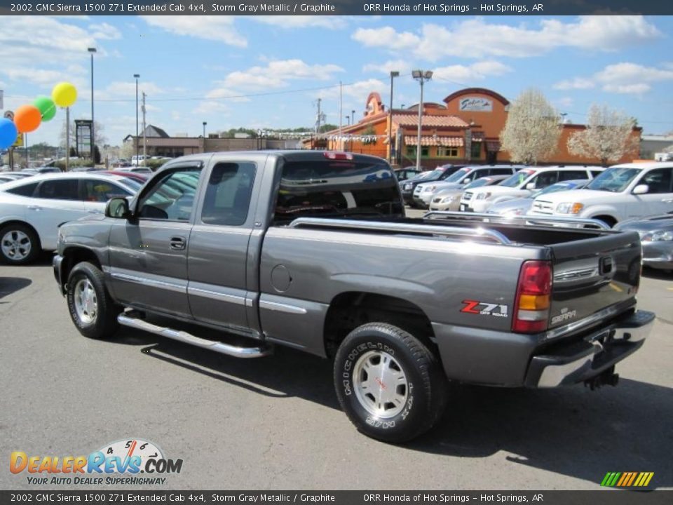 2002 GMC Sierra 1500 Z71 Extended Cab 4x4 Storm Gray Metallic / Graphite Photo #3