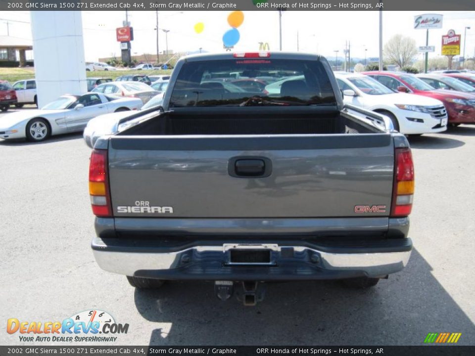 2002 GMC Sierra 1500 Z71 Extended Cab 4x4 Storm Gray Metallic / Graphite Photo #4