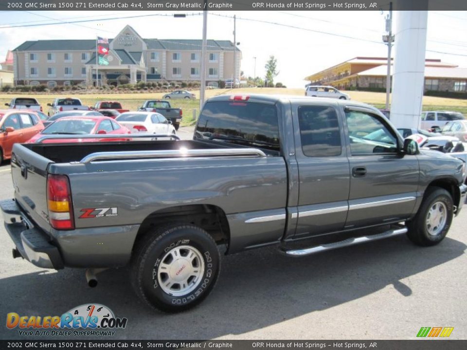 2002 GMC Sierra 1500 Z71 Extended Cab 4x4 Storm Gray Metallic / Graphite Photo #5