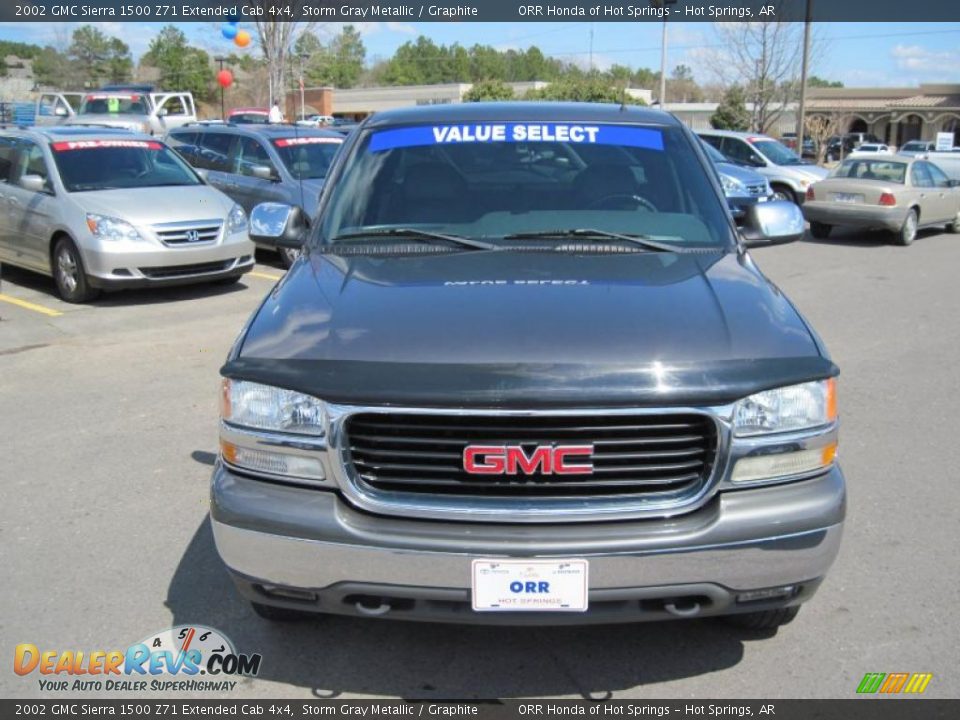 2002 GMC Sierra 1500 Z71 Extended Cab 4x4 Storm Gray Metallic / Graphite Photo #8