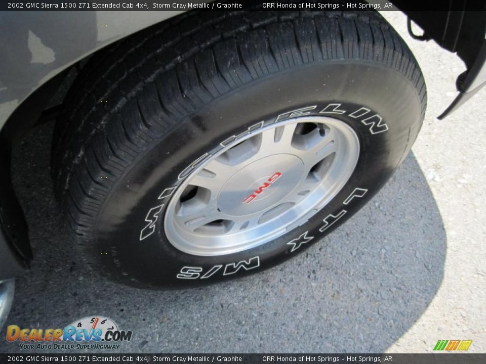 2002 GMC Sierra 1500 Z71 Extended Cab 4x4 Storm Gray Metallic / Graphite Photo #12