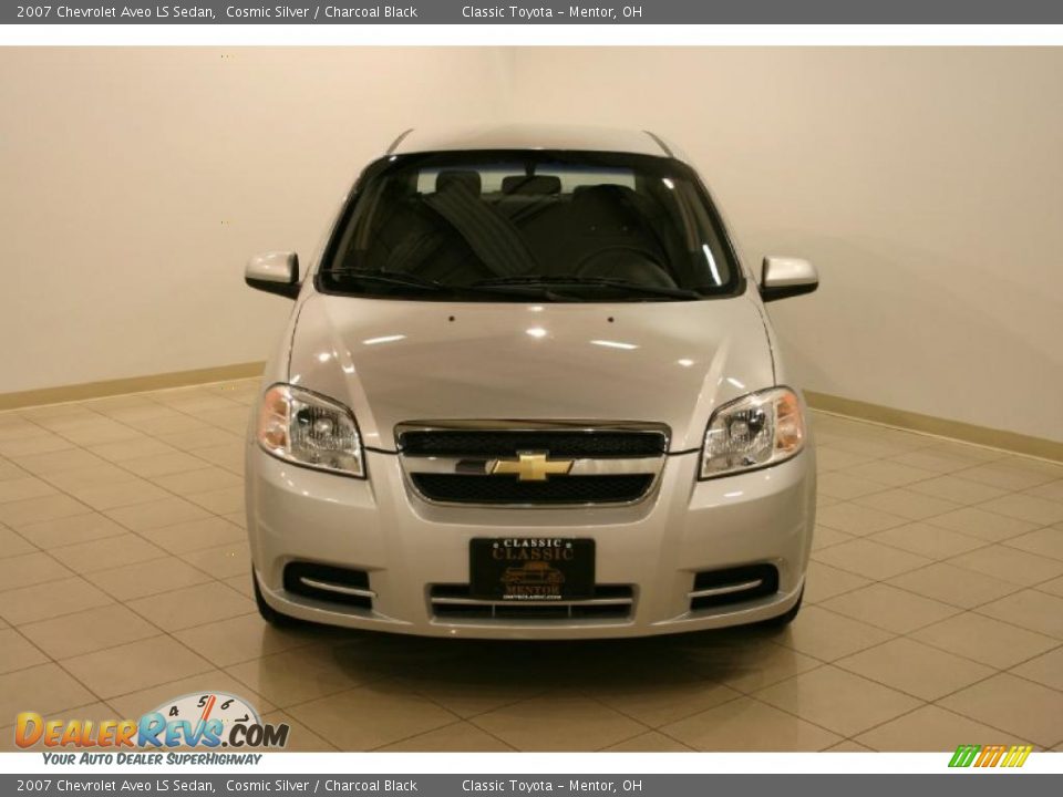 2007 Chevrolet Aveo LS Sedan Cosmic Silver / Charcoal Black Photo #2