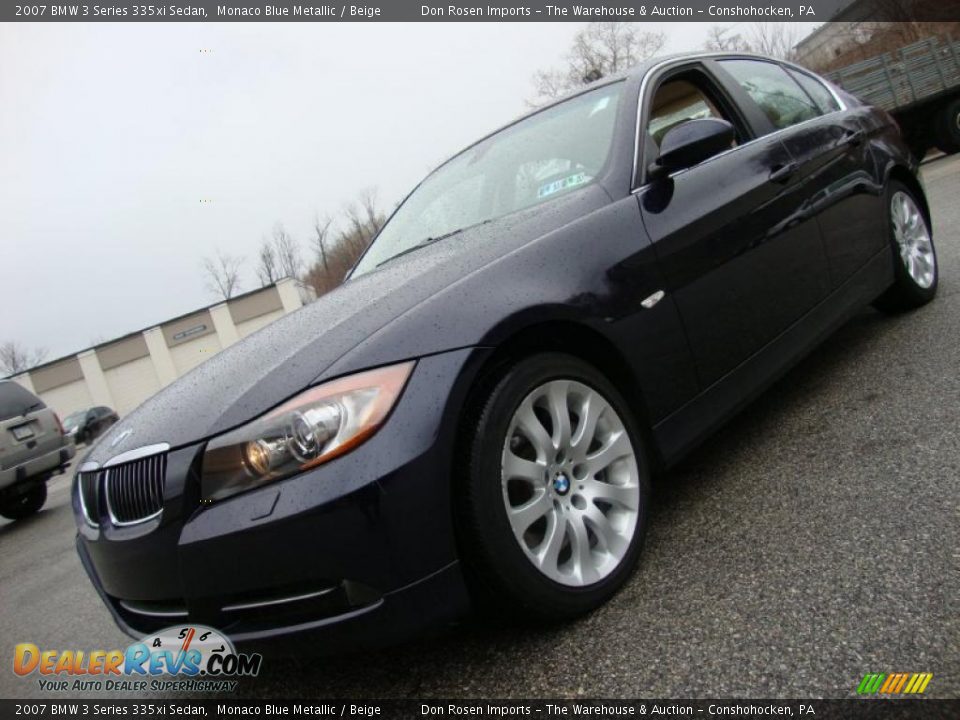 2007 BMW 3 Series 335xi Sedan Monaco Blue Metallic / Beige Photo #1