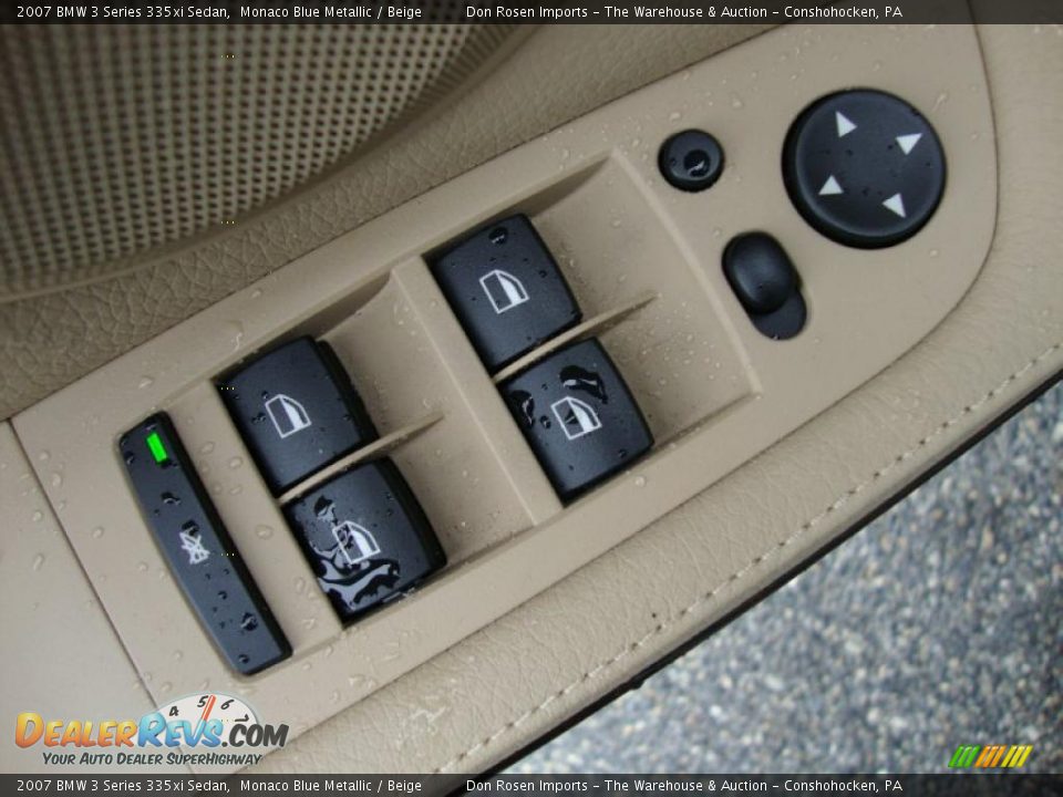 2007 BMW 3 Series 335xi Sedan Monaco Blue Metallic / Beige Photo #14