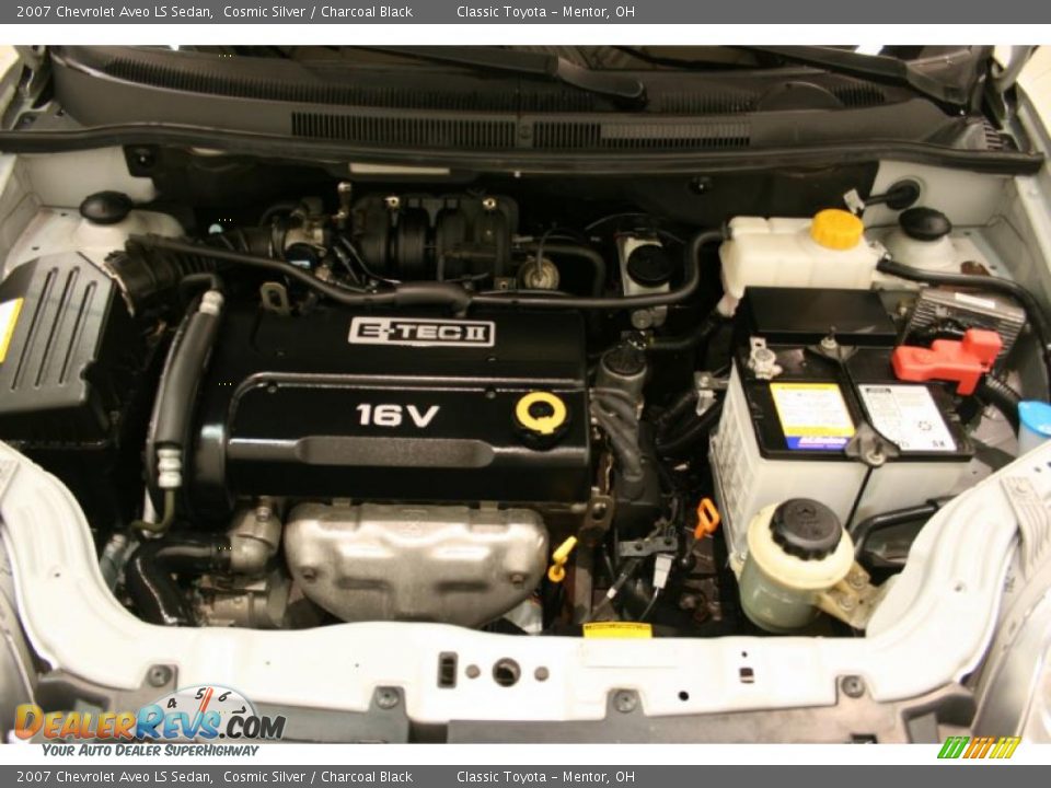 2007 Chevrolet Aveo LS Sedan Cosmic Silver / Charcoal Black Photo #19