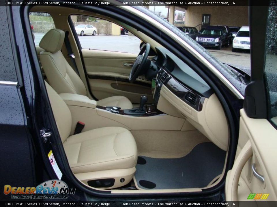 2007 BMW 3 Series 335xi Sedan Monaco Blue Metallic / Beige Photo #18